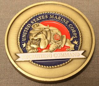 Rare U.  S.  Marine Corps Recruiting Command,  Commanding General Challenge Coin