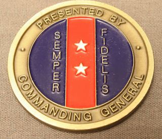 Rare U.  S.  Marine Corps Recruiting Command,  Commanding General Challenge Coin 2