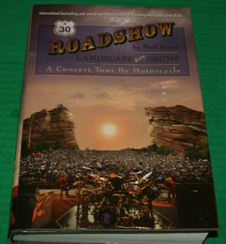 Neil Peart Of Rush Roadshow: Landscape With Drums Hardcover Rare Out Of Print