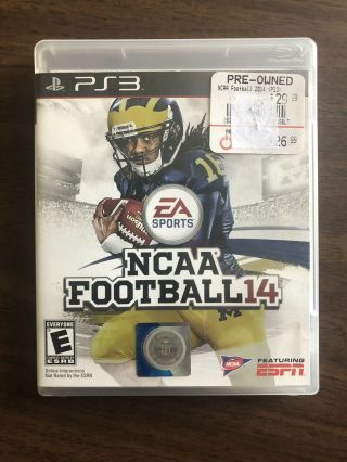 Ncaa Football 14,  College 2014 - Ps3,  Playstation 3,  Complete,  Rare