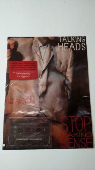 Talking Heads " Stop Making Sense " 1984 Rare Print Promo Poster Ad