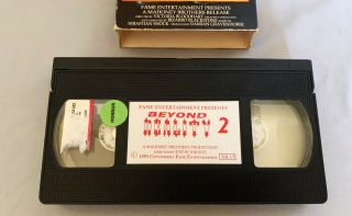 Beyond Reality 2 VHS Tape Horror Fame Entertainment 1993 Vintage Rare VG 2
