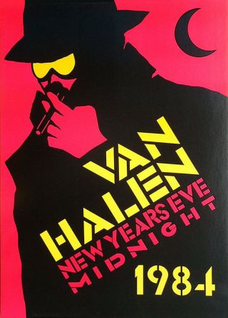 Van Halen Vintage Ultra Rare Promo Poster 1984 23 " X 33 " Noel Monk
