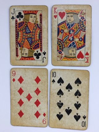 Vintage/Rare Babe Ruth Brown and Bigelow Playing Cards Sheepshead Deck of 32 4