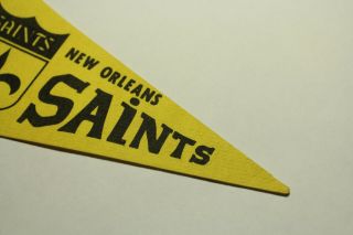 Vintage Rare 1960 ' s NFL Orleans Saints Football Mini Pennant 2 Two Bar 3