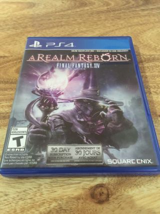 Final Fantasy Xiv: A Realm Reborn Ps4 Complete Cib Rare