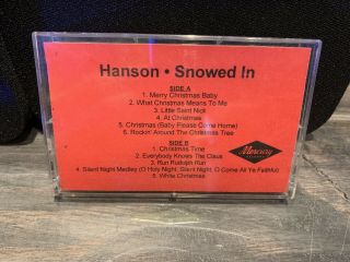 Hanson Band - Mercury Records Promo Cassette Official Snowed In Album - Rare