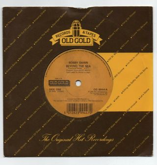 Bobby Darin Beyond The Sea / Nature Boy 7 " Vinyl Ex Rare Old Gold Single La Mer