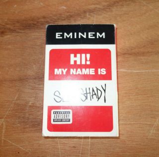 Eminem " My Name Is " Cassette Tape Single Rare Hip Hop Slim Shady Dr Dre