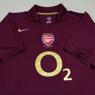 Arsenal 2005 2006 Home Shirt Rare Highbury Dedication (xl)
