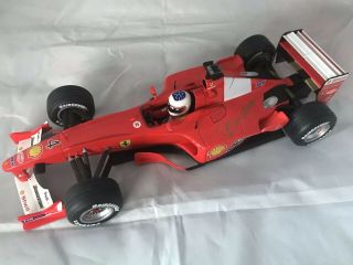 Autographed/signed 1/18 Rubens Barrichello Ferrari F1 F2000 2000,  Rare.
