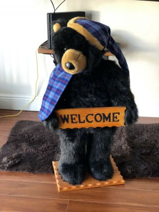 Very Rare Dan Dee Collectors Choice Black Welcome Bear Special Edition