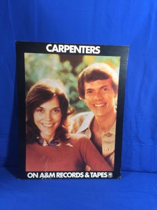 The Carpenters Rare Promo Poster A&m Records & Tapes