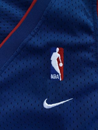 Rare Vintage Ben Wallace Detroit Pistons NBA Nike Team Men ' s Jersey Size L 2