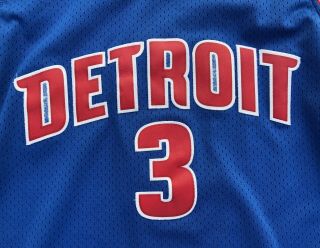 Rare Vintage Ben Wallace Detroit Pistons NBA Nike Team Men ' s Jersey Size L 5