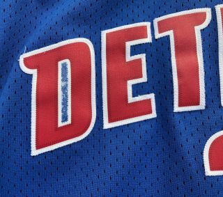 Rare Vintage Ben Wallace Detroit Pistons NBA Nike Team Men ' s Jersey Size L 6