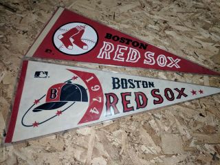 Rare 1974 Boston Red Sox Felt Pennants
