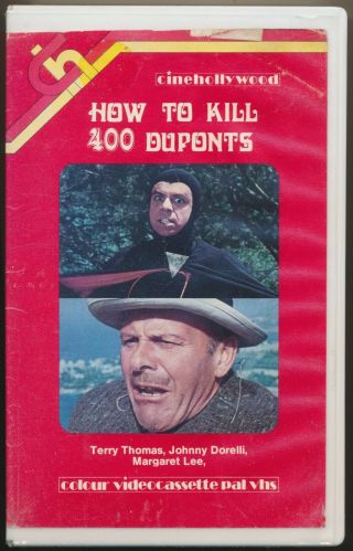 How To Kill 400 Duponts Terry Thomas Comedy Cinehollywood Uk Pal Vhs Rare