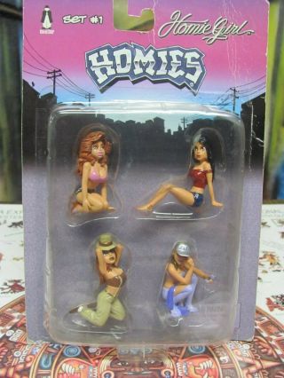 1/24 " Homie Girls " Series One Set Of Four Figures Rare Collectors Item