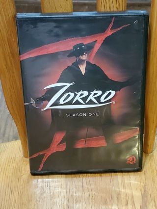 Zorro The Complete First Season One 1 Out Of Print Rare 4 - Disc Dvd Set From 2010