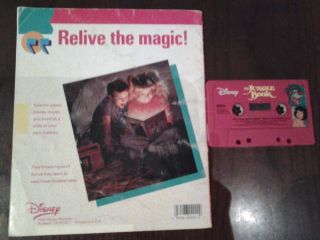 Disney The Jungle Book Read Along Book,  Cassette GCon RARE 90s Bare Necessities 5