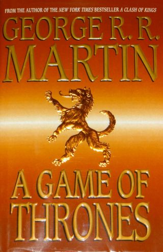 George R.  R.  Martin A Game Of Thrones 1 Hardcover Edition 9th Print Rare Lion Dj
