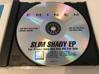 Eminem Slim Shady EP Promo Demo CD Rare Collectors Re Issue 5