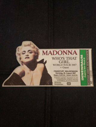 Madonna European Concert Ticket Who 