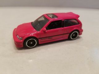 Hot Wheels Red 1990 Honda Civic Ef Hatchback Scale1:64 - Loose Rare