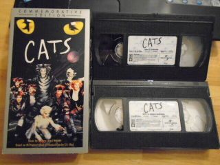 Rare Oop Cats 2x Vhs Musical 2000 Commemorative Edition Andrew Lloyd Webber 146m