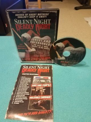 Silent Night,  Deadly Night (dvd,  Uncut Uncensored) Anchor Bay Rare Oop Horror