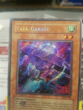 Yugioh Yata - Garasu Lod - 000 Secret Rare 1st Edition Card Lp - Nm