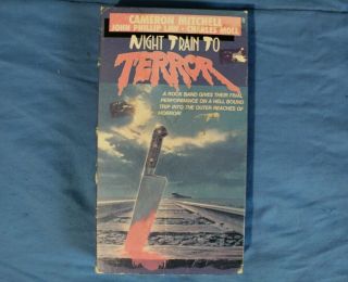 Night Train To Terror Vhs Cameron Mitchell Slasher Parade Video Rare