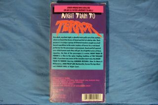 Night Train To Terror VHS Cameron Mitchell Slasher Parade Video RARE 2