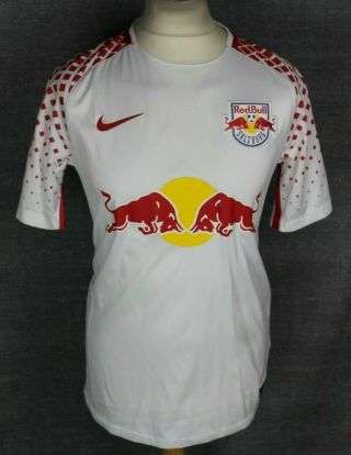Red Bull Salzburg Home Football Shirt Nike 17 - 18 Mens Size Medium Rare
