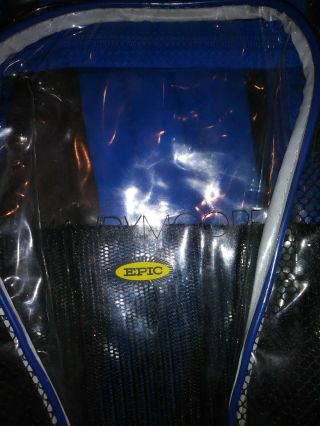 VTG RARE Mandy Moore Epic Book Bag Back Pack Many Zippers Clear Transparent 2