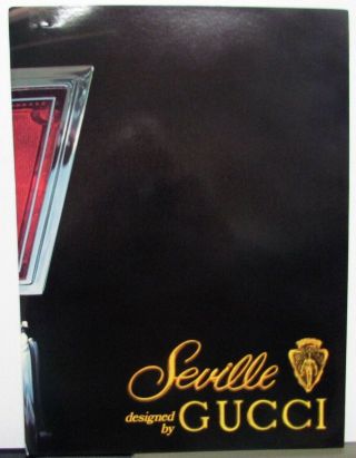 1979 Cadillac Seville Gucci Limited Edition Dealer Folder Special Options Rare