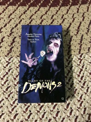 Night Of The Demons 2 Vhs Rare Horror Not On Dvd Republic Obscure Fun Cool