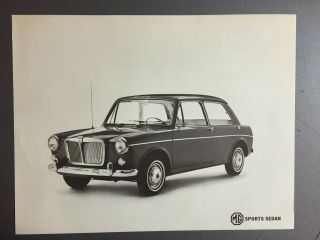 1963 Mg Mgb Sports Sedan Showroom Sales Folder / Brochure Rare Awesome L@@k