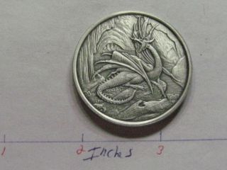 Niohoggr Dragon Nordic Creatures Series Rare 999 Silver Antique Coin Cool A