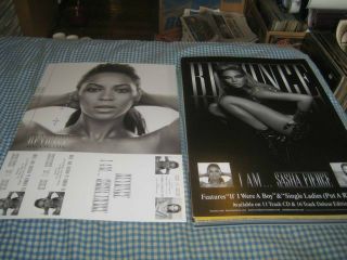 Beyonce - (i Am.  Sasha Fierce) - 1 Poster Flat - 2 Sided - 12x18 - Nmint - Rare
