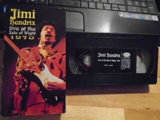 Rare Oop Jimi Hendrix Vhs Music Video Live At The Isle Of Wight 1970 Beatles Cvr