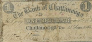 $1 (bank Of Chattanooga) 1800 