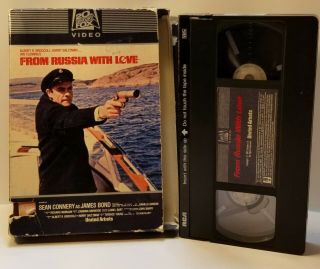 FROM RUSSIA WITH LOVE RARE OOP CBS/FOX VHS 1963 JAMES BOND 007 SEAN CONNERY 2