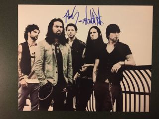 Pop Evil Band Signed Photo 8x10 Autographed 2 Members Rare Autos