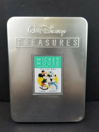 Walt Disney Treasures: Mickey Mouse In Living Color: Volume Two Tin Box Dvd Rare