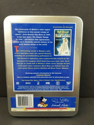 Walt Disney Treasures: Mickey Mouse in Living Color: Volume Two Tin Box DVD RARE 2