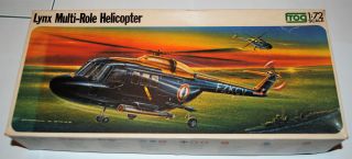 Vintage Frog Lynx Multi - Role Helicoter Model Kit F256 Rare 1/72 Scale