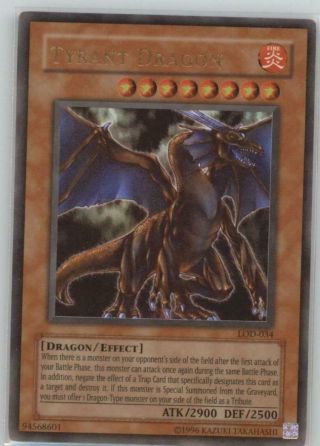 Yugioh Tyrant Dragon Ultra Rare Unlimited Lod - 034 Lp
