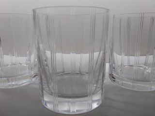 RARE SET OF 3 CHRISTIAN DIOR LIGNE DOUBLE OLD FASHIONED GLASSES 2